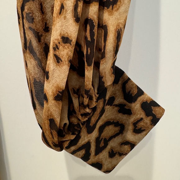Nili Lotan Rebecca Silk Chiffon Leopard Mini Dress - Picture 5 of 8